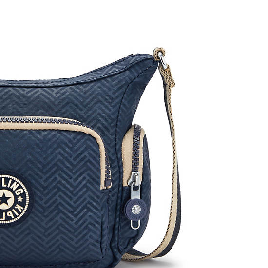 Kipling Gabbie Mini Printed Crossbody Bags Endless Blue Embossed | CA 1124KO